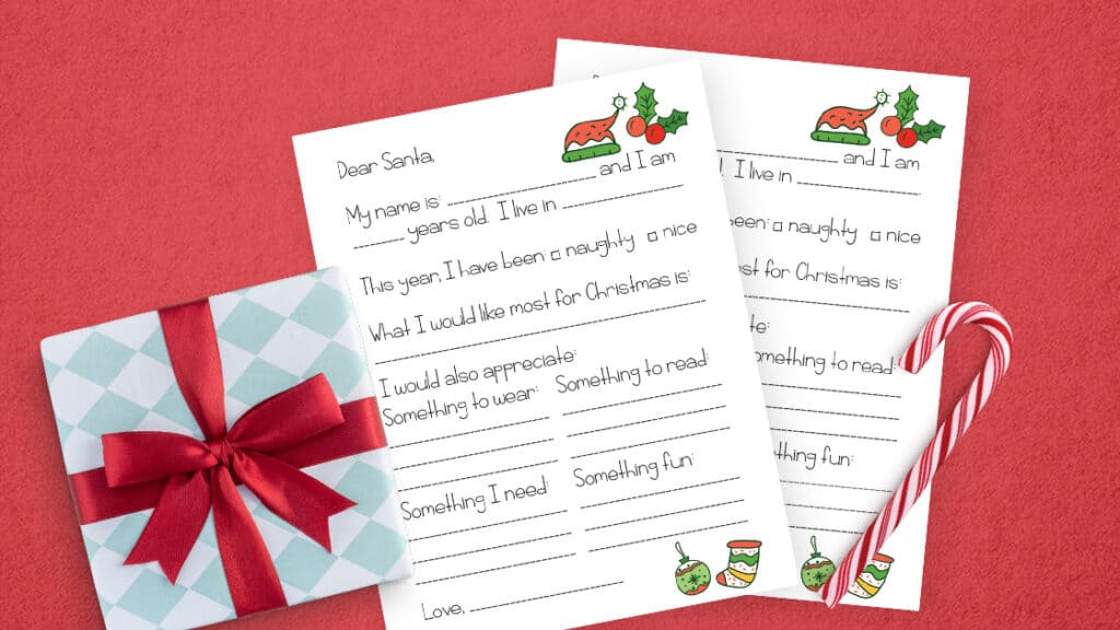 Free Printable Letter to Santa