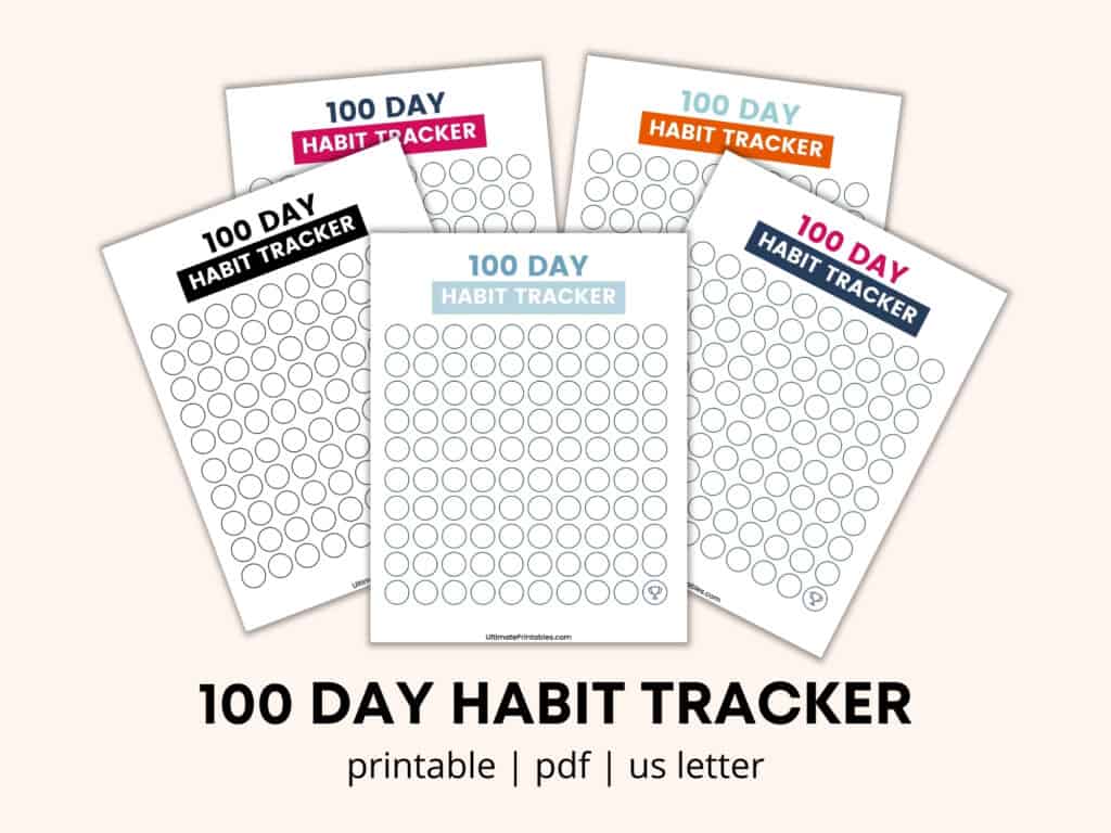 100 DAY HABIT TRACKER