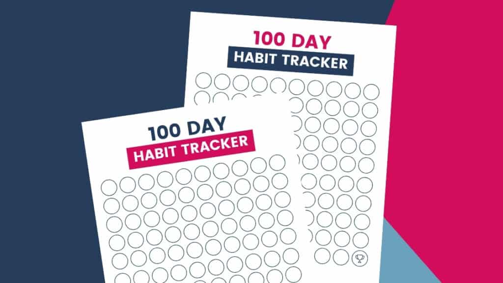 100 Day Habit Tracker Printable