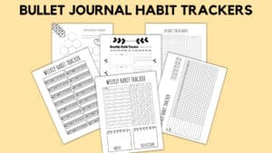 BULLET JOURNAL HABIT TRACKERS