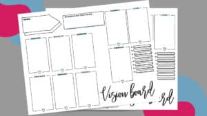 Free Mini Vision Board Template