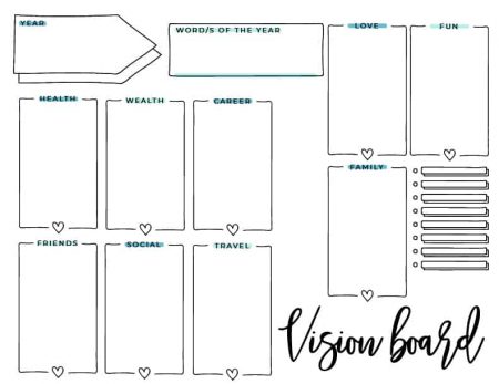 Mini Vision Board Template