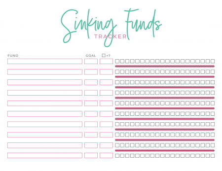 Sinking Funds Tracker